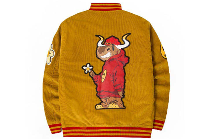 Drew House Smiley Collection Jacket Unisex Mustard Yellow