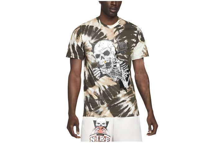 Nike Nike T Shirts Men's Coffee Crew Neck Moderate Straight Fit