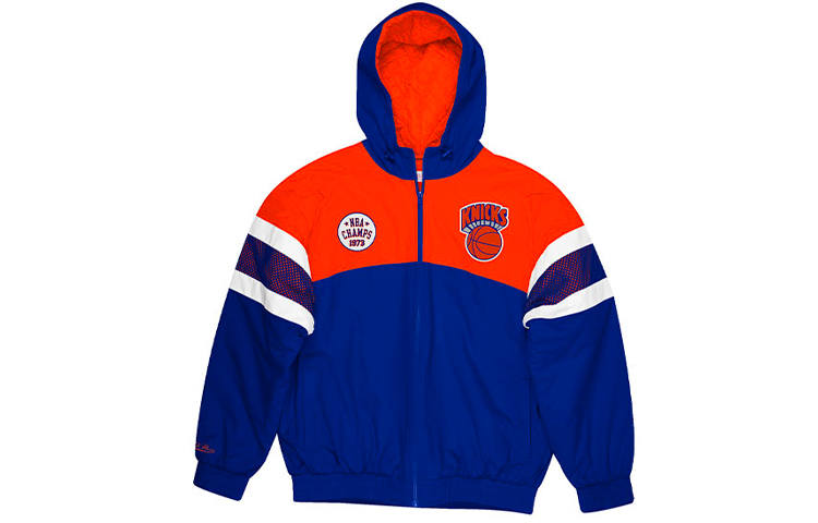 Mitchell Ness Jackets Unisex Dark Blue Hooded Moderate Other