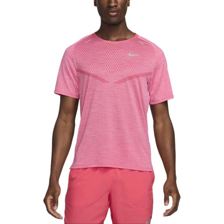 Nike Nike TechKnit T Shirt Men's Pink China Aster Pink/Pink Ice Cream