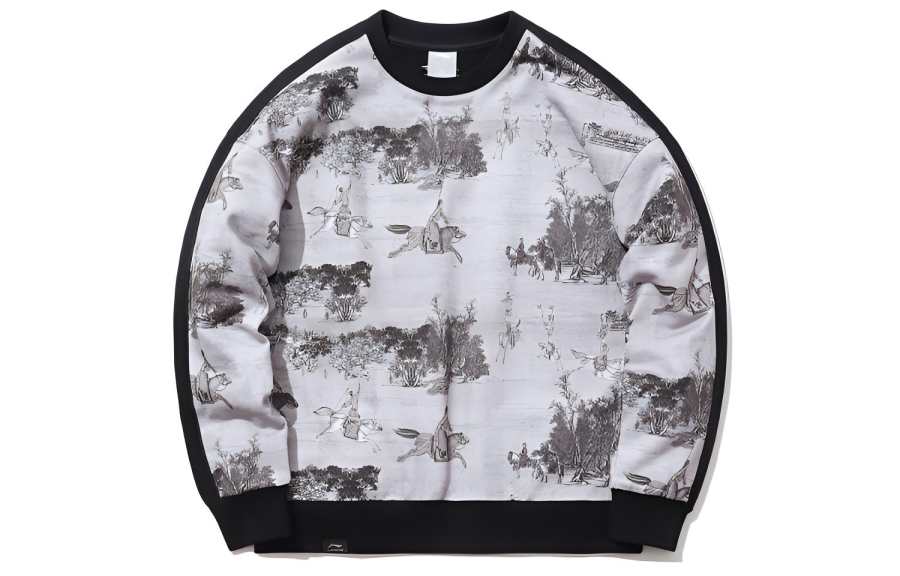 Li-Ning Li Ning x GUGONG·BAOYUNLOU Sweatshirt Unisex Black