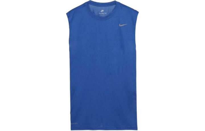 Nike Nike Tank Tops Men's Blue Crew Neck Moderate Straight Fit