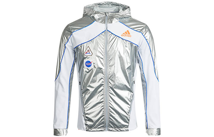 Adidas Adidas Jackets Men's Silver Hooded Moderate Other