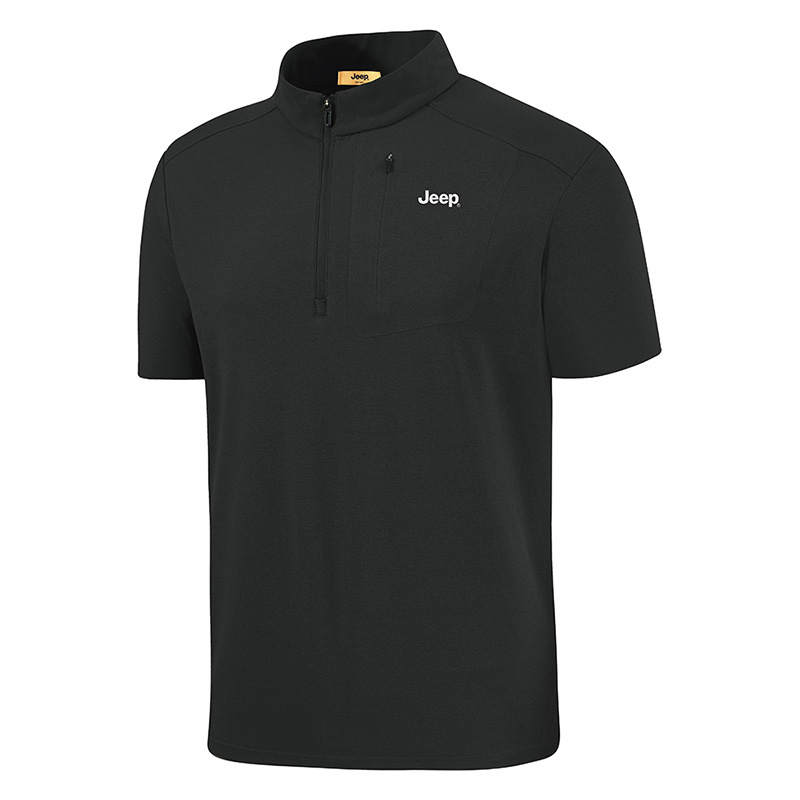 Jeep T Shirts Unisex Stand Collar Thin Straight Fit