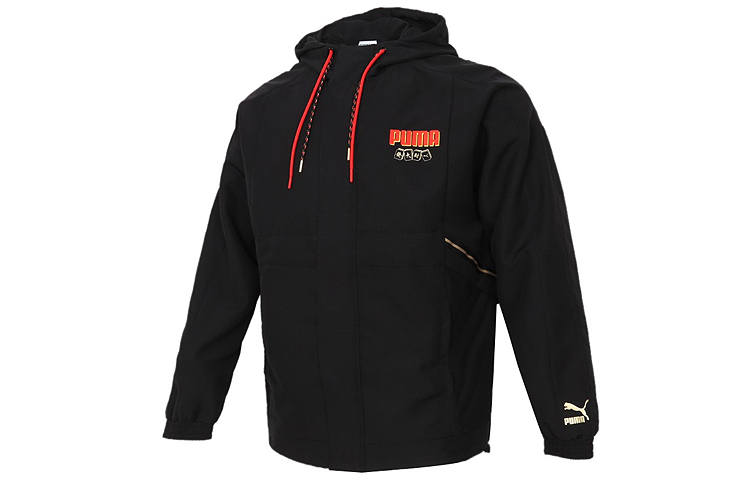 PUMA Jackets Men's Black Hooded Non Detachable Moderate