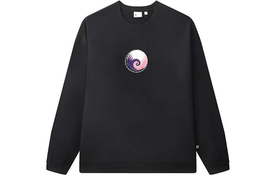FILA Sweatshirts Unisex Black Crew Neck Moderate Other