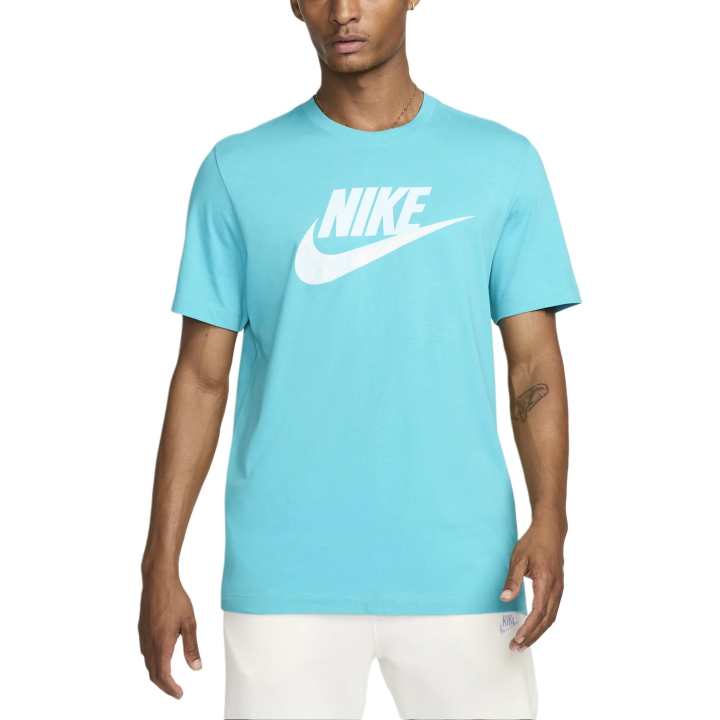 Nike Nike T Shirts Men's Blue Crew Neck Moderate Straight Fit