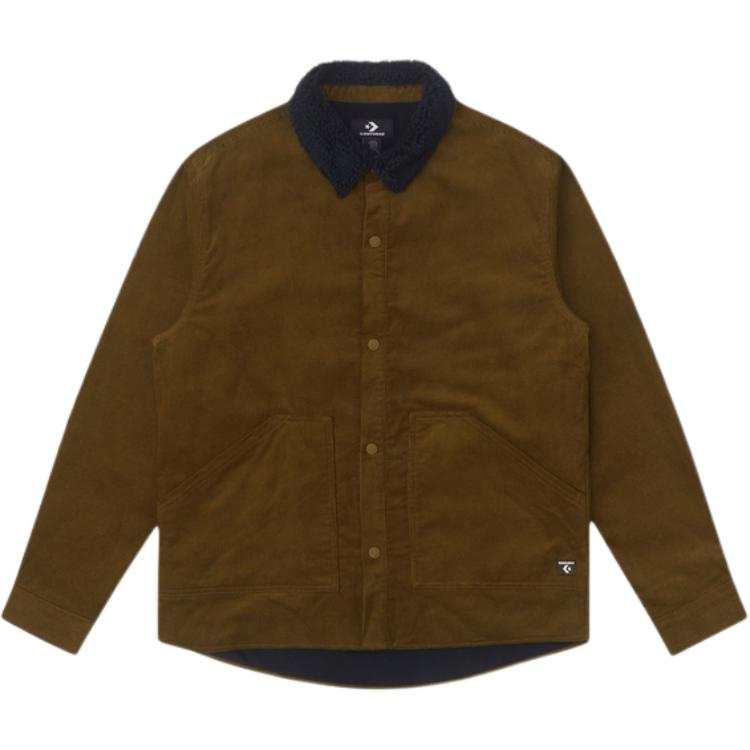 Converse Converse Shirts Men's Green Lapel Moderate Other