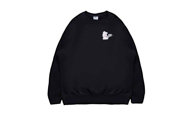 Nike Nike Sweatshirts Men's Black Crew Neck Moderate Regular