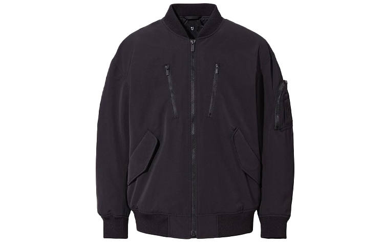 UNIQLO X JIL SANDER Jil Sander Jackets Men's Black Baseball Collar Moderate Other