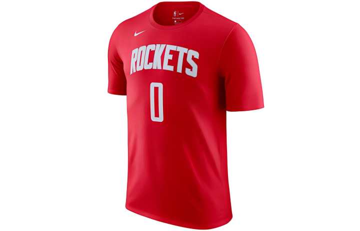 Nike Nike T Shirts Men's Red Crew Neck Moderate Straight Fit