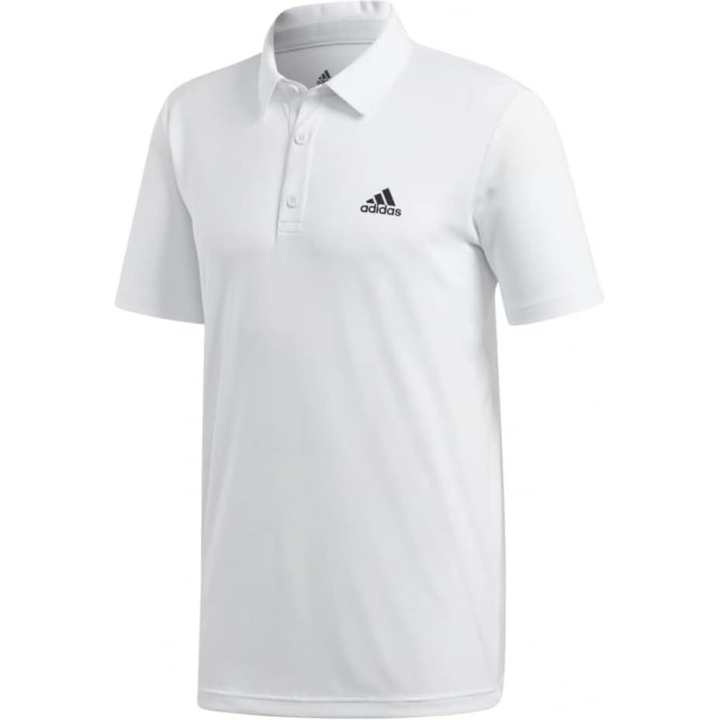 Adidas Adidas Polo Shirts Men's White Polo Collar Moderate Straight Fit