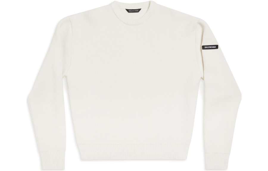Balenciaga Logo Patch Knitted Jumper