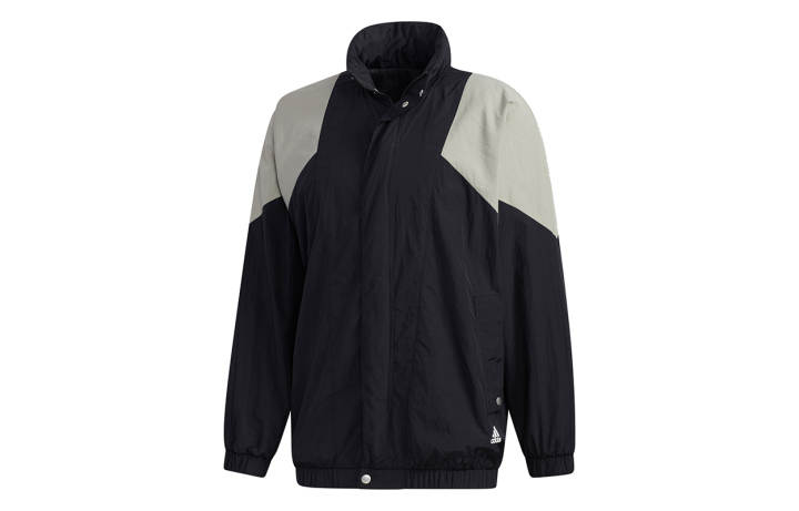 Adidas Adidas Jackets Men's Black Detachable Hood Moderate Mock Two Piece