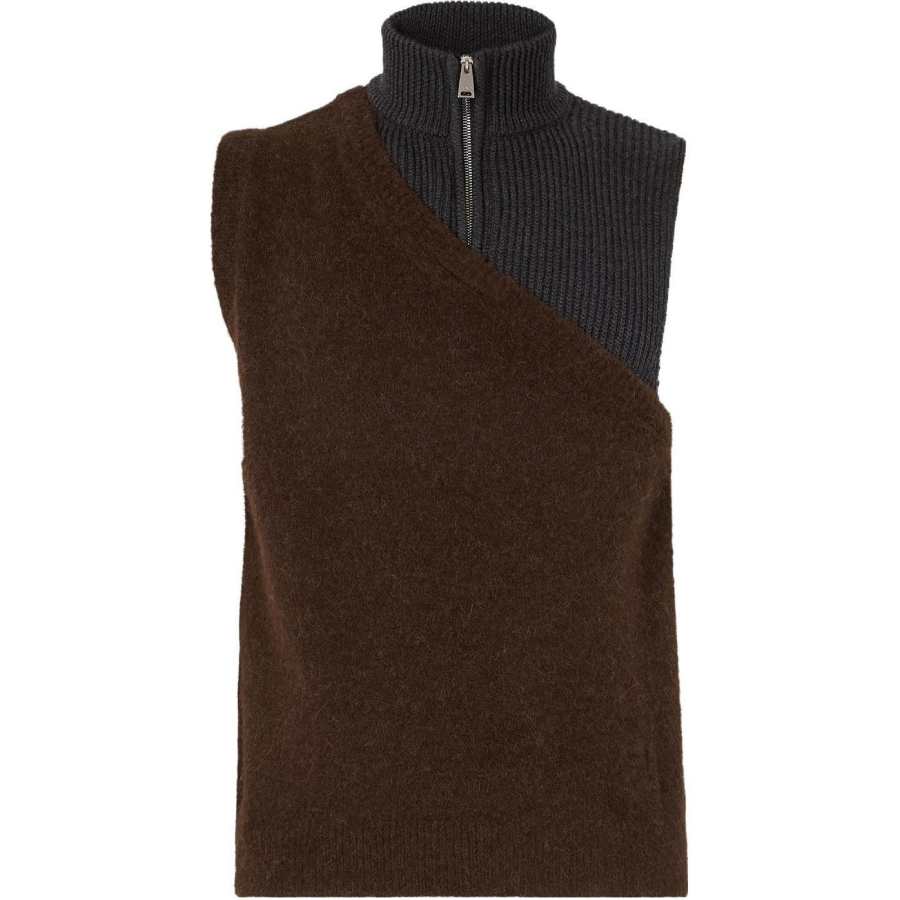 FENDI Panelled Ribbed Gilet