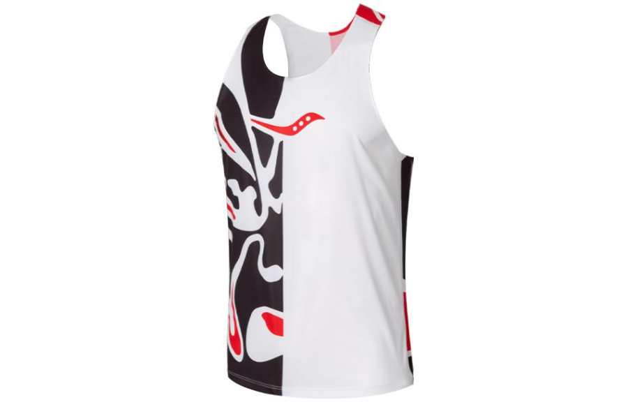 Saucony Running Tank Top Men's White Black Red