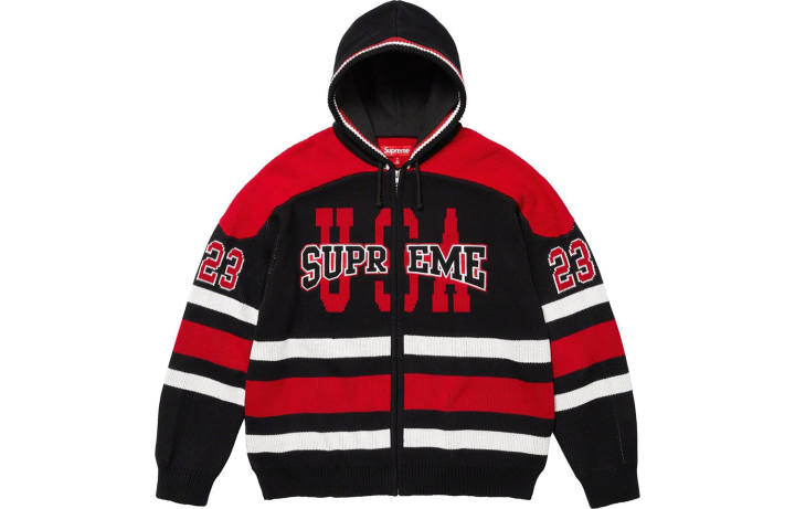 Supreme Supreme Usa Zip Up Hooded Sweater