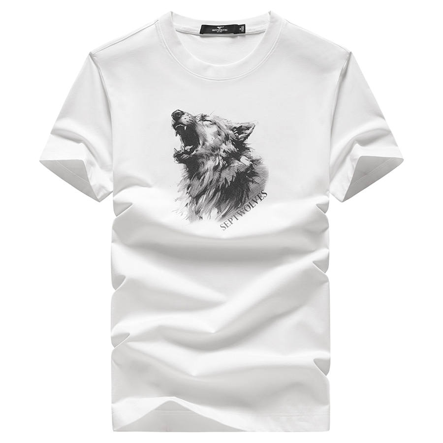 SEPTWOLVES SEPTWOLVES T Shirt Unisex Raw White