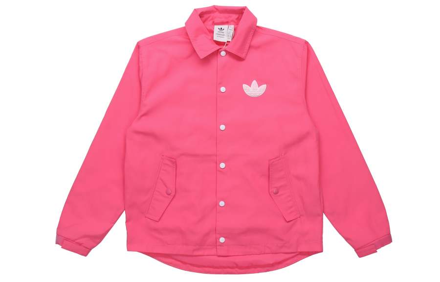Adidas Originals Jackets Men's Semi Neon Pink Lapel Moderate Other