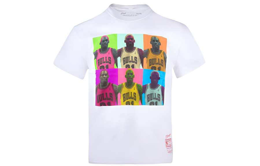 Mitchell Ness Mitchell Ness T Shirt Unisex Rodman White