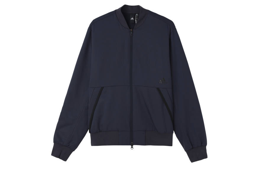 Adidas Adidas Future Icon Bomber Logo Print Fleece Lined Thermal Sports Pilot Jacket Men's Legend Ink