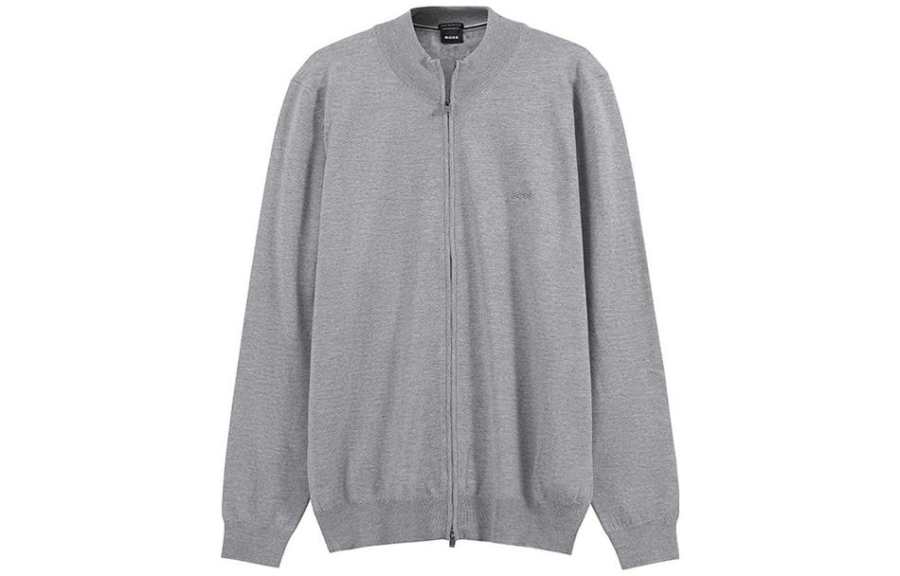 HUGO BOSS Boss HUGO BOSS Logo Embroidered Cardigan