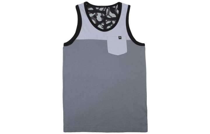 Jordan Jordan Tank Tops Men's Gray Crew Neck Moderate Straight Fit