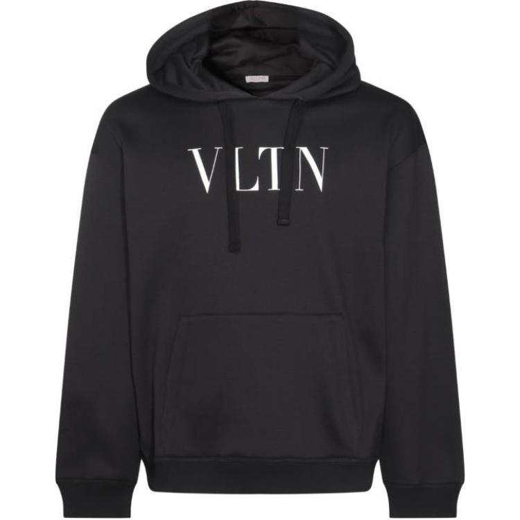 Valentino Logo Printed Drawstring Hoodie