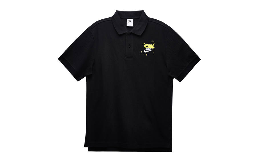 Nike Nike Polo Shirts Men's Black Polo Collar Moderate Straight Fit