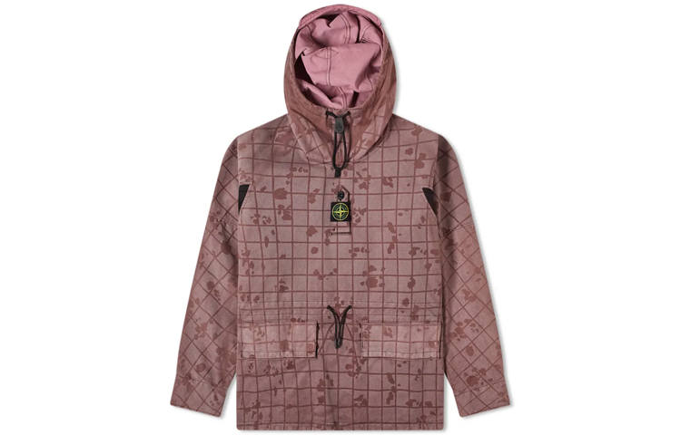 STONE ISLAND Jackets Men's Light Purple Hooded Non Detachable Moderate Other