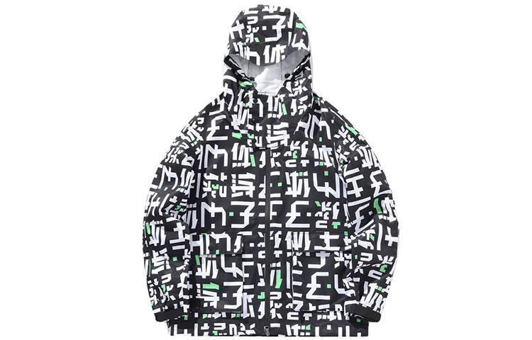 Li-Ning Li Ning Trench Coats Men's Standard Black Hooded Moderate Other