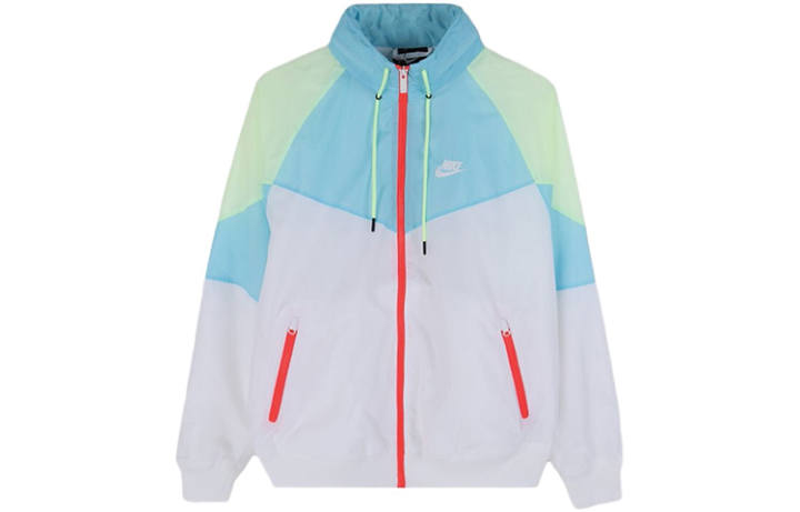 Nike Nike Retro Sports Stand Collar Jackets Men's Blue White