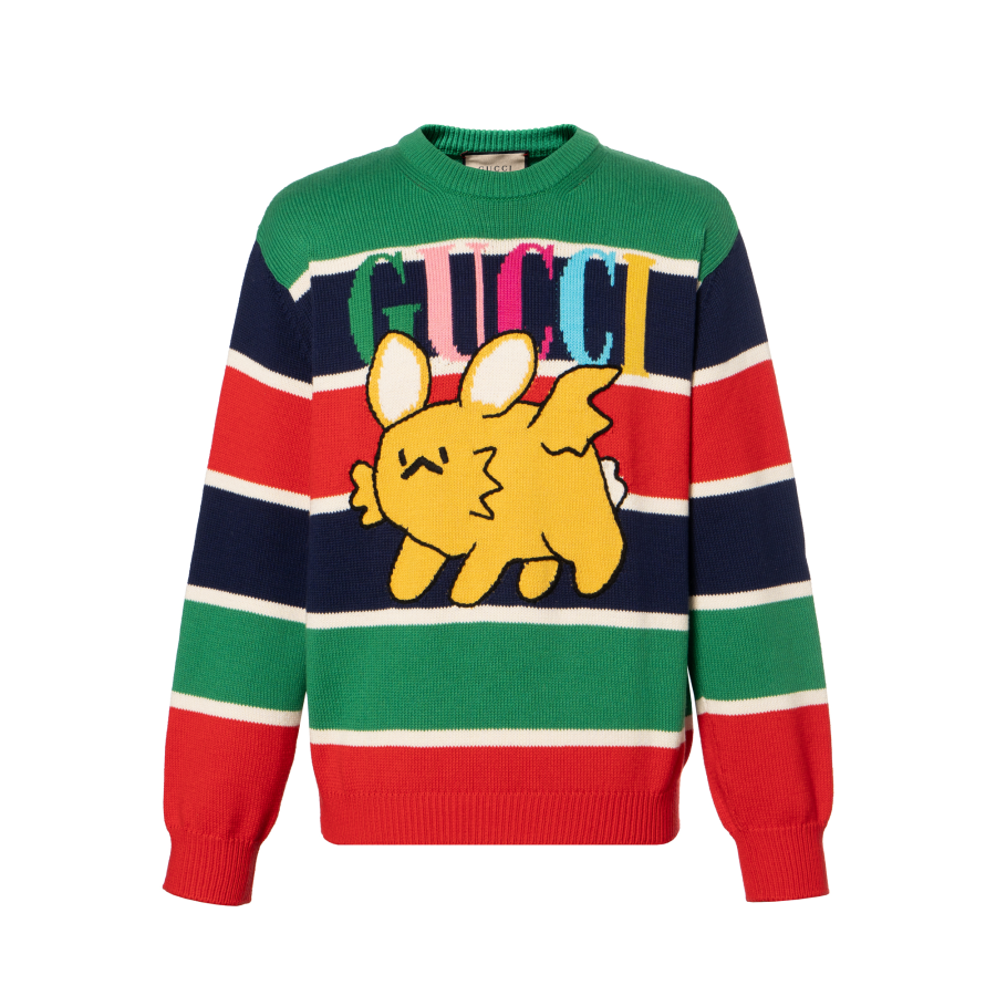 GUCCI GUCCI Sweaters Men's Multicolor Crew Neck Moderate