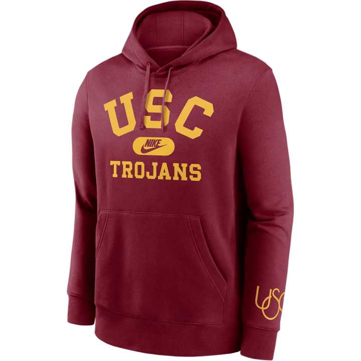 Nike Nike Usc Trojans Legacy Club Foundational Men's Nike College Pullover Hoodie