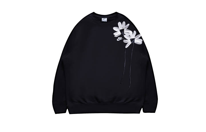 Nike Nike Sweatshirts Men's Black Crew Neck Moderate Regular