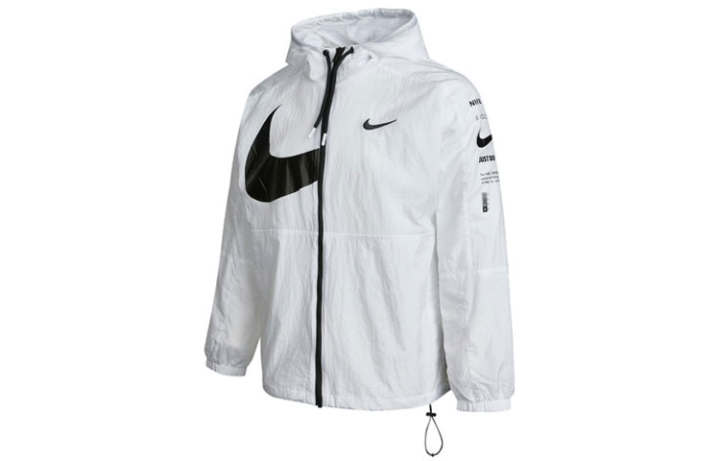 Nike Nike Jackets Men's White Hooded Non Detachable Moderate