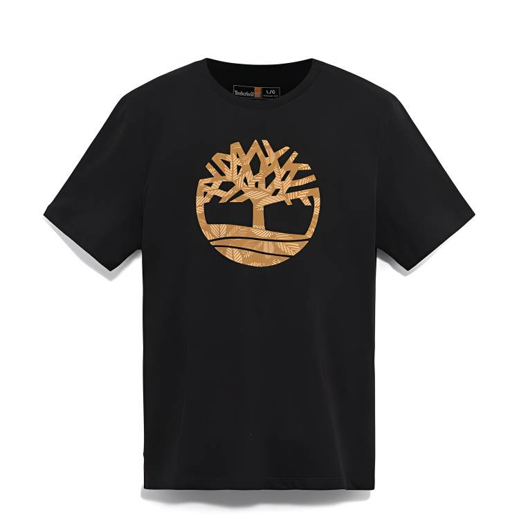 Timberland T Shirts Men's Black Crew Neck
