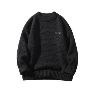 DAREASY Knitwear Unisex Crew Neck Thickened And Fleece Lined Base Layer