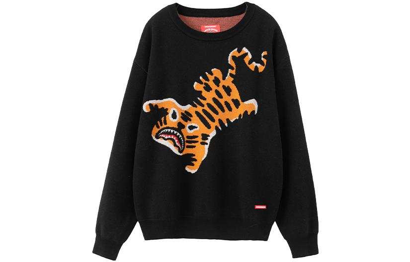 SPRAYGROUND SPRAYGROUND Sweaters Unisex Black Crew Neck Thickened Other