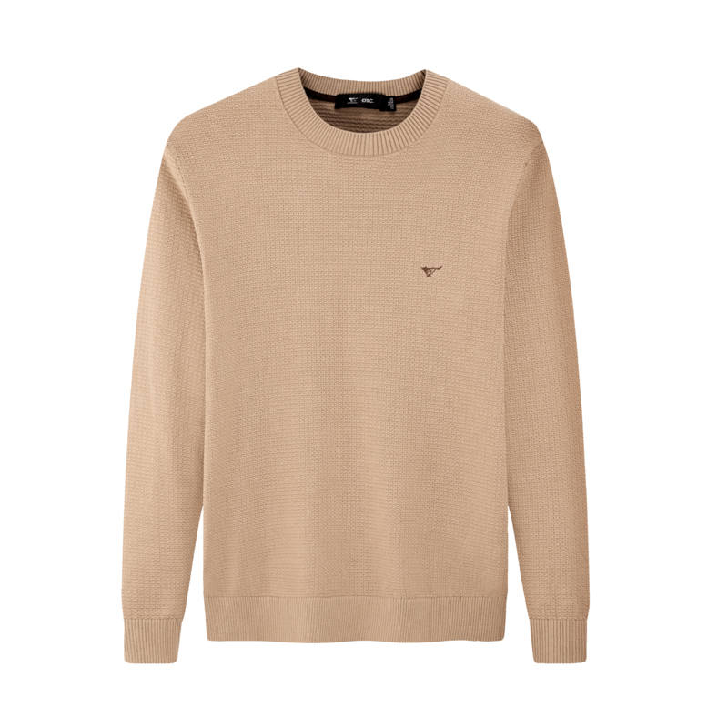 SEPTWOLVES Knitwear Men's Crew Neck Moderate Mock Two Piece