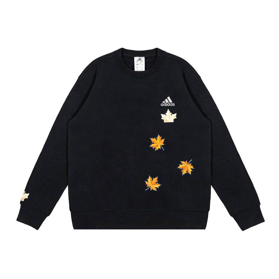 Adidas Adidas Sweatshirts Unisex Black Crew Neck Moderate Regular