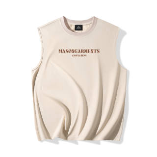 Masongarments Tank Tops Unisex Crew Neck Thin Straight Fit