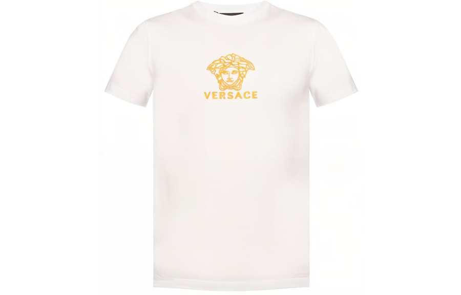 VERSACE VERSACE T Shirts Men's White Crew Neck Moderate