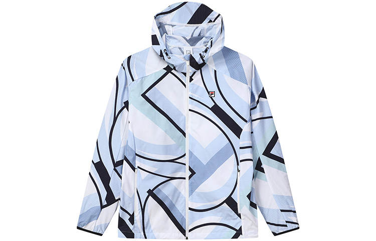FILA Athletics Jackets Men's All Over Print Hooded Thin Workwear
