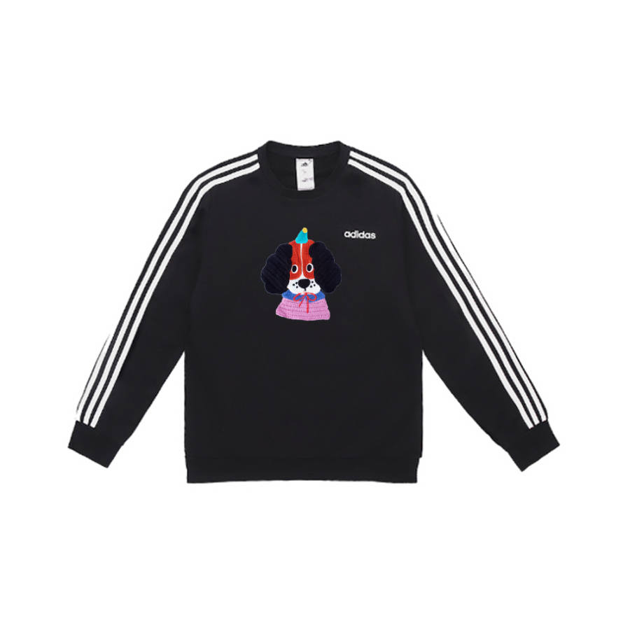 Adidas Adidas Sweatshirts Unisex Black Crew Neck Moderate Regular