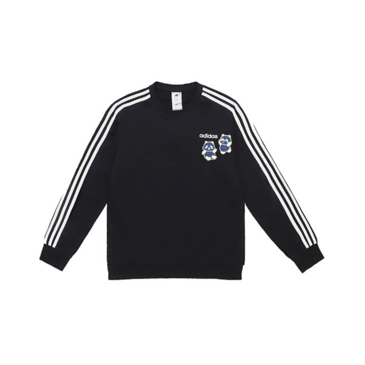 Adidas Adidas Sweatshirts Unisex Black Crew Neck Moderate Regular