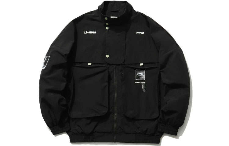 Li-Ning Li Ning Sports Fashion Collection Jackets Men's Black Stand Collar Moderate Other