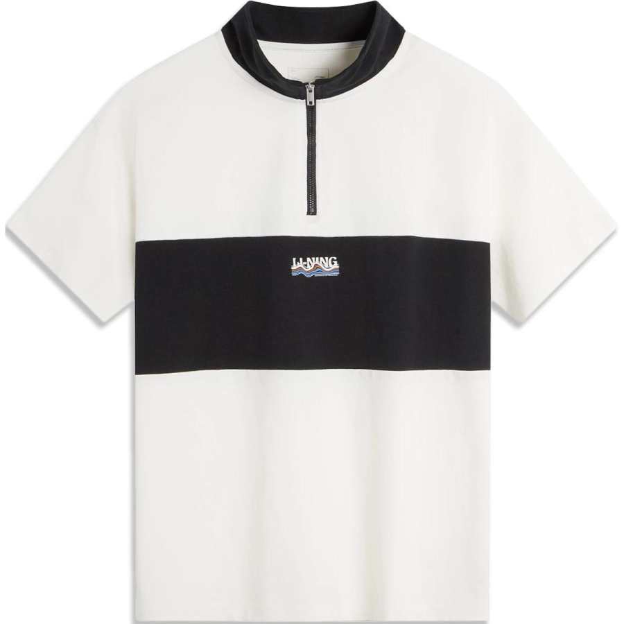 Li-Ning Li Ning Sports Trendy Collection Polo Shirt Unisex Ivory