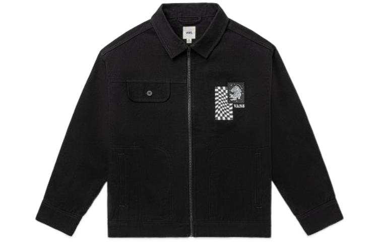 Vans Vans Jackets Unisex Black Lapel Moderate Workwear
