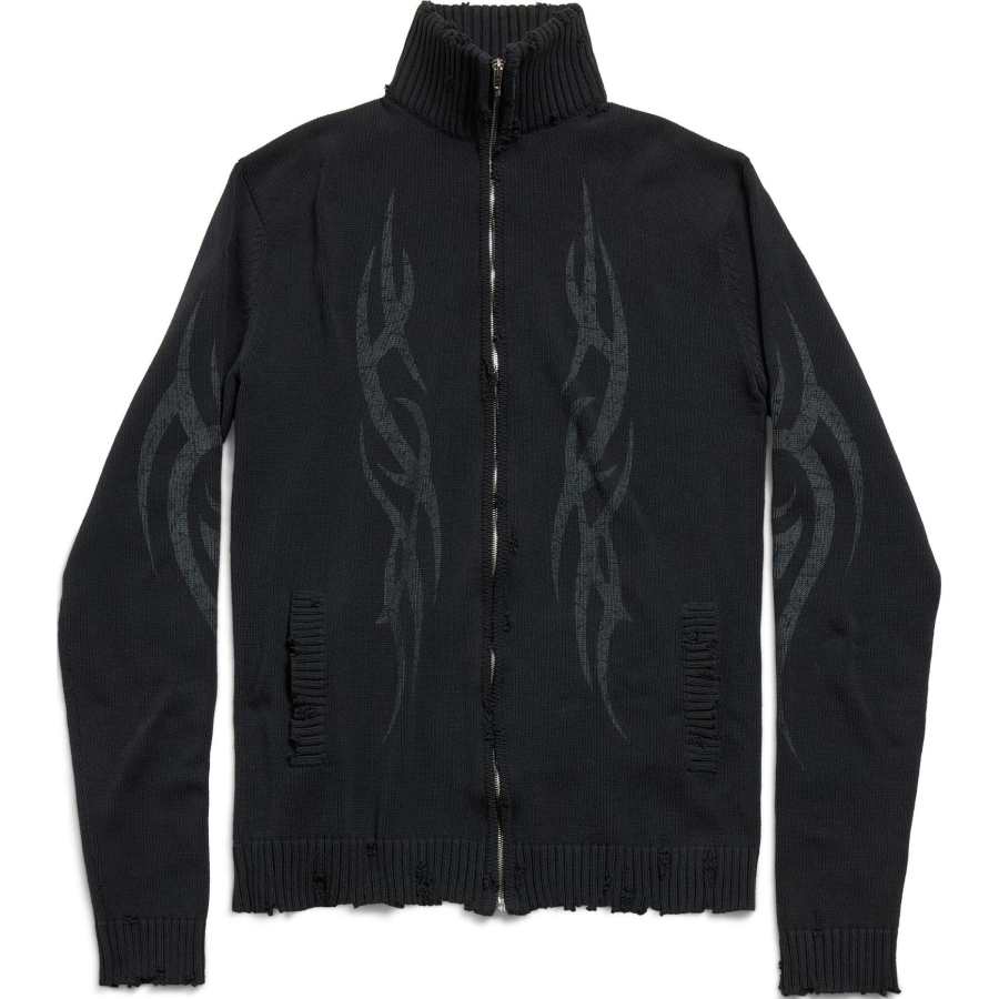 Balenciaga Y2K Zip Up Cardigan